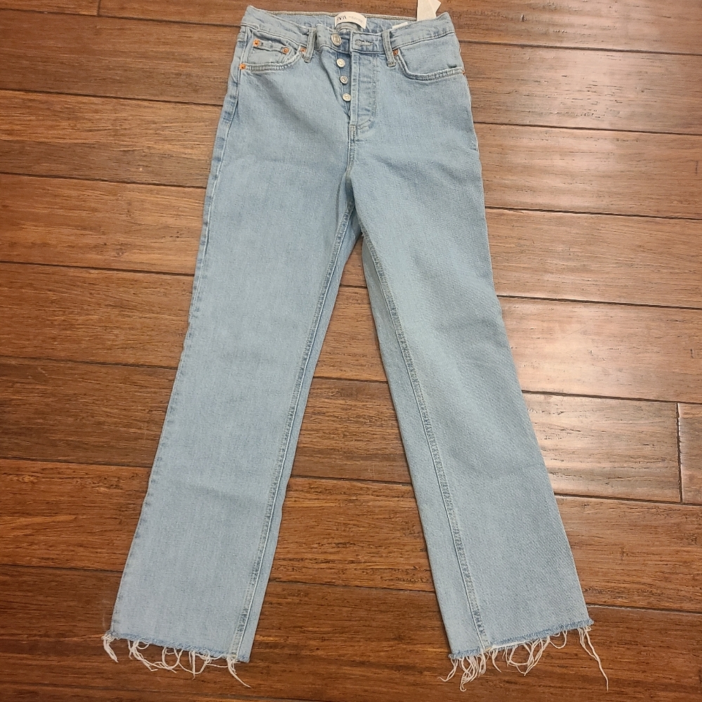Zara straight jeans size 4 EUR 36
